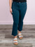 Hyperstretch Cropped Kick Flare Pants | Blue Steel