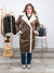 *FINAL SALE* RD Style | Nila Double Breasted Coat | Brown & Cream