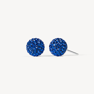 *NEW* Hillberg & Berk | DEEP Capri Blue Sparkle Ball™ Stud Earrings