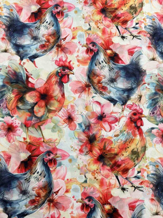 PREORDER Shirley Sleepshirt | Floral Rooster - shipping late February