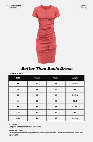 *NEW* Ampersand | Better Than Basic Dress | Burgundy