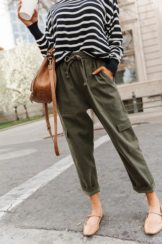 *NEW* Ampersand | Cargo Cutie Crop Pant | Olive