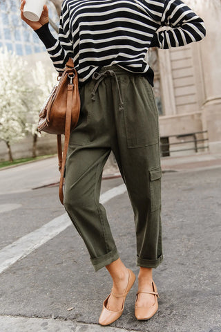 *NEW* Ampersand | Cargo Cutie Crop Pant | Olive