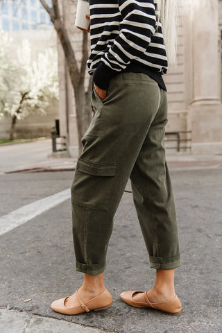 *NEW* Ampersand | Cargo Cutie Crop Pant | Olive