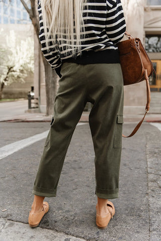 *NEW* Ampersand | Cargo Cutie Crop Pant | Olive