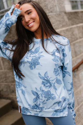 *NEW* Ampersand | University Side Slit Pullover | Poolside