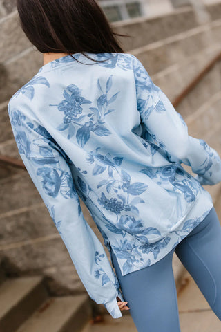 *NEW* Ampersand | University Side Slit Pullover | Poolside