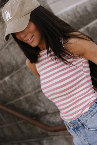 *NEW* Ampersand | Stripe Tank | Blush