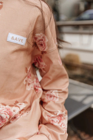 *NEW* Ampersand | University Side Slit Pullover | Peachy Petals