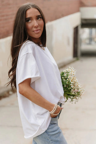 *NEW* Ampersand | Boyfriend Tee | White