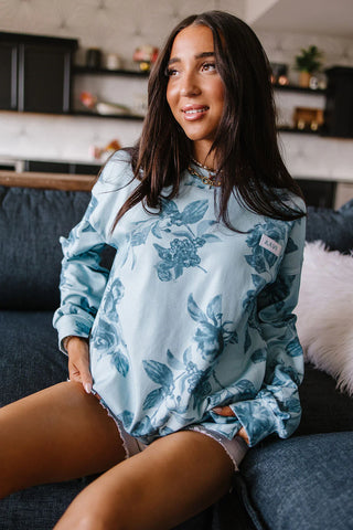 *NEW* Ampersand | University Side Slit Pullover | Poolside