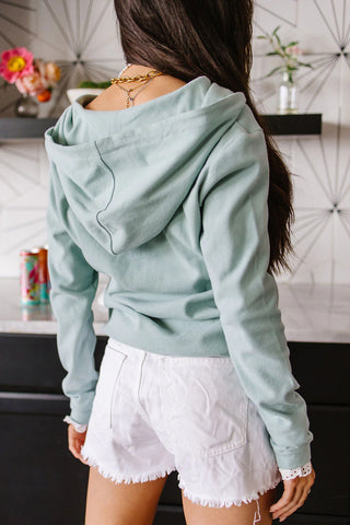 *NEW* Ampersand | Henley Hoodie | Sea Breeze Lace