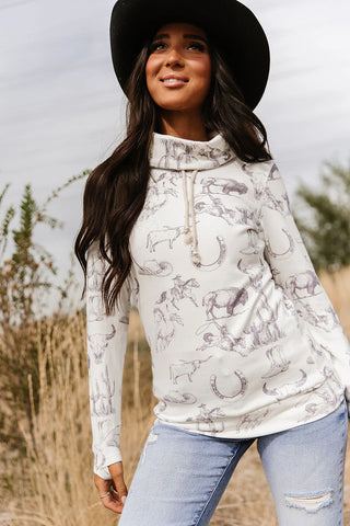 *RESTOCK* Ampersand | Cowlneck Sweatshirt | Home On The Range