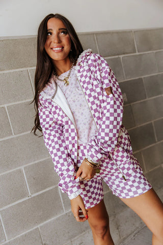 *FINAL SALE* Ampersand | University Fullzip Sweatshirt | Lavender Daydream