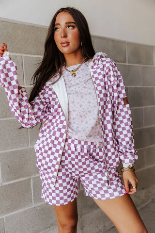 *FINAL SALE* Ampersand | University Fullzip Sweatshirt | Lavender Daydream