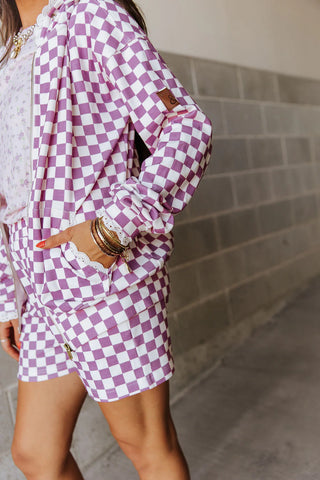 *FINAL SALE* Ampersand | University Fullzip Sweatshirt | Lavender Daydream