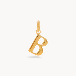 Hillberg & Berk | 10mm Letter Charm | Gold