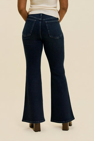 *NEW* Judy Blue | High Rise Charlotte Flare Dark Deep Indigo | PETITE