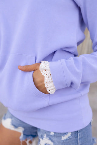 *NEW* Ampersand | Henley Hoodie | Lavender Lace