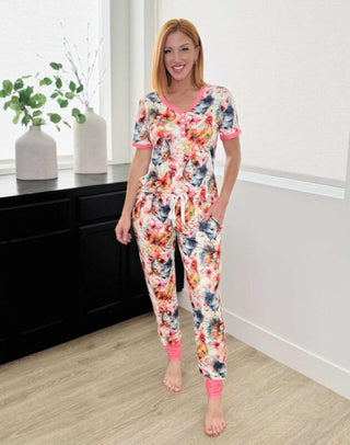 PREORDER Shirley Matching Set | Tee & Joggers | Floral Rooster - shipping late February