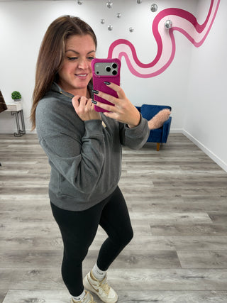 Sierra Fleece Half Zip Sweatshirt | Heather Charcoal