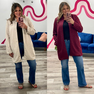 Amiri Midi Coat | Wine