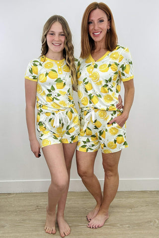 Shirley Matching Set | Tee & Shorts | Lemons