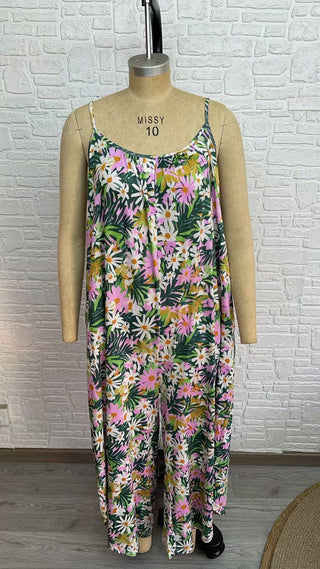 PREORDER Shirley Mariana Romper | Green Tropics - shipping early June