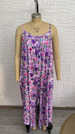 PREORDER Shirley Mariana Romper | Purple Florals - shipping early June