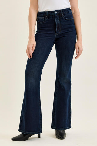 *NEW* Judy Blue | High Rise CHARLOTTE Flare | Dark Deep Indigo