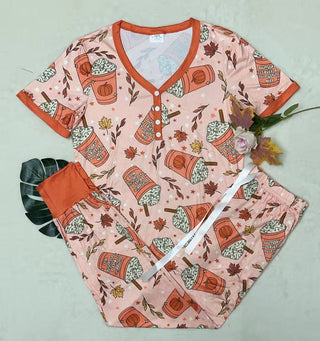 PREORDER Shirley Matching Set | Tee & Joggers | Fall Latte - shipping mid September