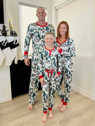 PREORDER Shirley Matching Holiday Set | KIDS | Winter Woodland - shipping mid October