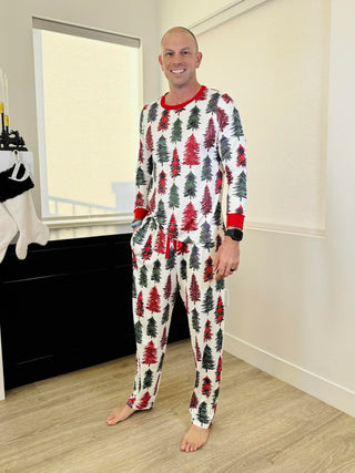 PREORDER Shirley Matching Holiday Set | MENS | Trees - shipping Mid November