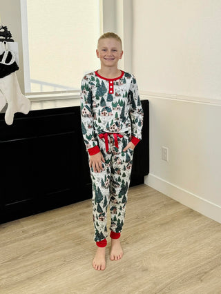 PREORDER Shirley Matching Holiday Set | KIDS | Winter Woodland - shipping mid October