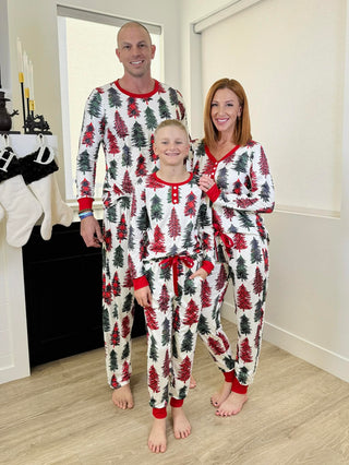 PREORDER Shirley Matching Holiday Set | MENS | Trees - shipping Mid November