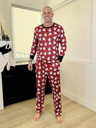PREORDER Shirley Matching Holiday Set | MENS | Plaid Santa - shipping late October