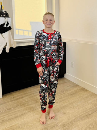 PREORDER Shirley Matching Holiday Set | KIDS | Santa - shipping mid November