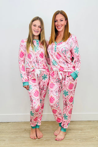PREORDER Shirley Matching Set | Long Sleeve & Joggers | Pink Nutcracker - shipping early November