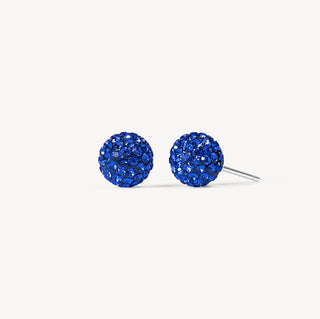 *NEW* Hillberg & Berk | DEEP Capri Blue Sparkle Ball™ Stud Earrings