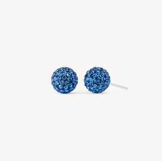 *NEW* Hillberg & Berk | Capri Blue Sparkle Ball™ Stud Earrings