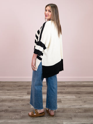 *NEW* Rya Popcorn Oversized Cardigan | Black