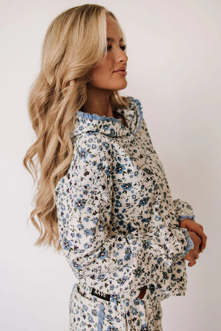 *RESTOCK* Ampersand | University Hoodie | Blooming In Blue