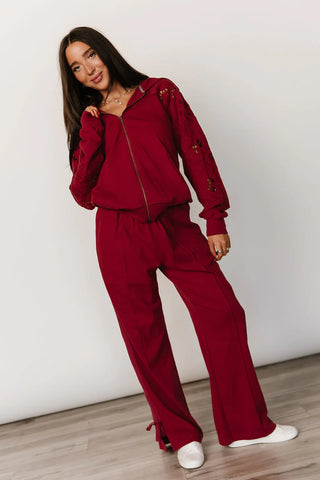 *RESTOCK* Ampersand | Wide Leg Bow Comfs | Love Story Crimson