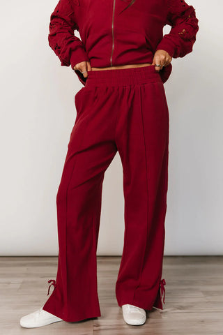 *RESTOCK* Ampersand | Wide Leg Bow Comfs | Love Story Crimson
