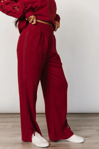 *RESTOCK* Ampersand | Wide Leg Bow Comfs | Love Story Crimson