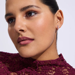 *NEW* Hillberg & Berk | Rosé Always On Sparkle Hoop Earrings