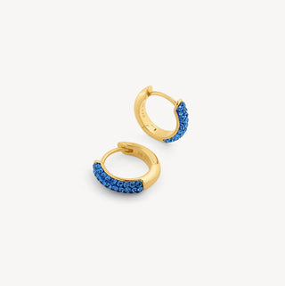 *NEW* Hillberg & Berk | Capri Blue Always On Sparkle Hoop Earrings