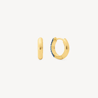 *NEW* Hillberg & Berk | Capri Blue Always On Sparkle Hoop Earrings