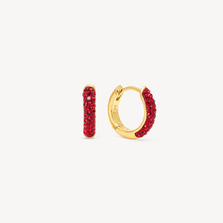*CYBER MONDAY* Hillberg & Berk | Always On Sparkle Hoop | Red Velvet