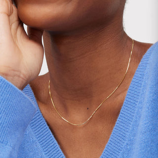 *NEW* Hillberg & Berk | Box Chain with Slider